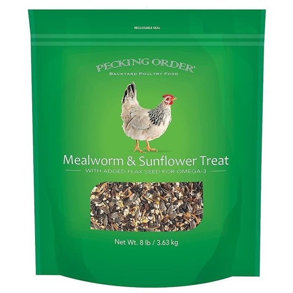 Pecking Order 00 MealwormSunflower Chicken Treat, 8 lb Bag 9329